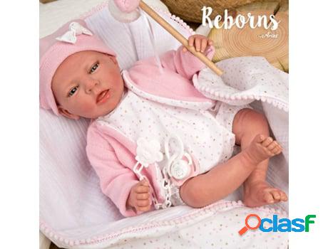 Muñeco ARIAS Arias Reborns 40 cm Elena Rosa con Banderitas