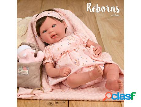 Muñeco ARIAS Arias Reborns 45 cm Esther con Manta, Peluche