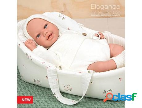 Muñeco ARIAS Elegance 45 cm Muñeco de Peso Adi c/ Capazo