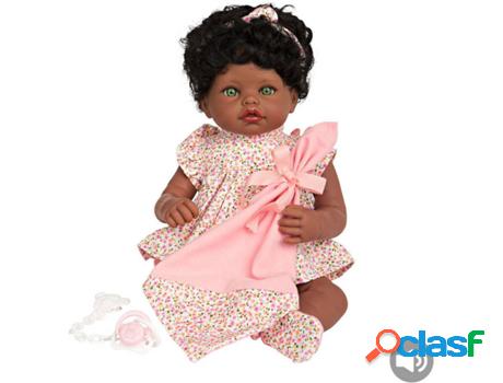Muñeco ARIAS Elegance 45 cm Saira Mulata Rosa c/ Doudou y
