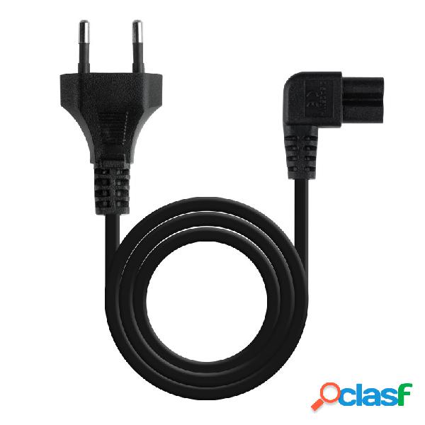 Nanocable Cable De Alimentacion Acodado Cee7/16/m-c7/h Negro