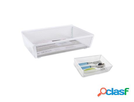 Organizador Para Cubiertos Confortime Metal Blanco (21,8 X