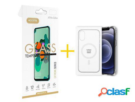 Pack 1 X Protector de Vidrio Templado 2.5D + Funda ACCETEL