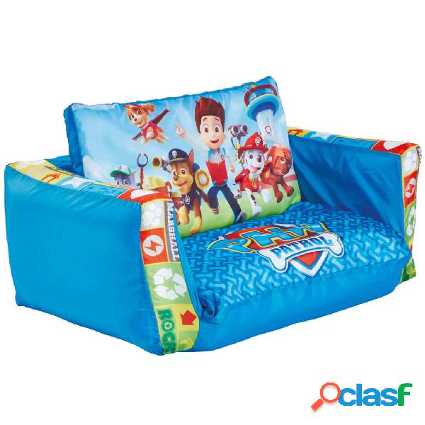 Paw Patrol Sofá inflable y desplegable 105x68x26cm azul