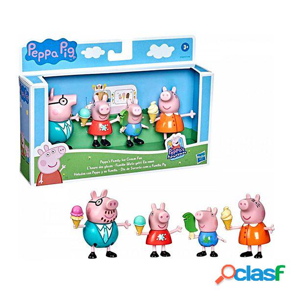 Peppa Pig Pack Figuras Familia con Helados