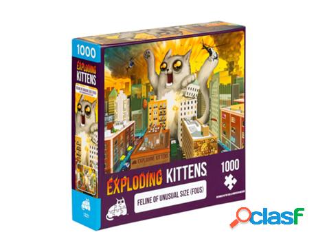 Puzzle EXPLODING KITTENS Feline Of Unusual Size (1000
