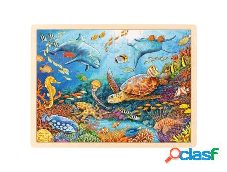Puzzle GOKI (Madera - Azul - 40 x 30 cm)