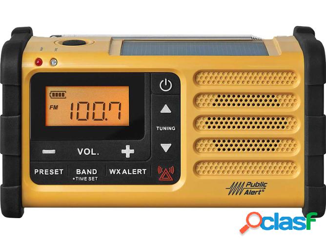 Radio Portátil Solar SANGEAN MMR-88 Amarillo