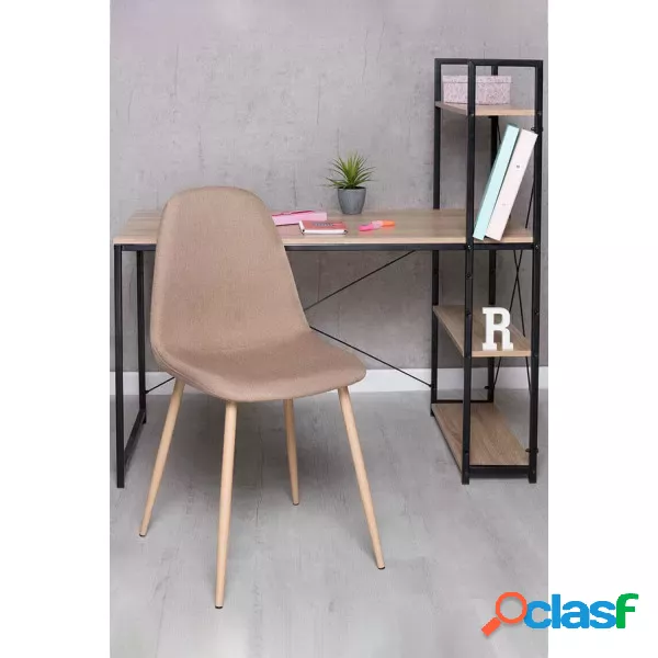 RegalosMiguel - Conjunto Escritorio Kecil y Silla Teok Tela