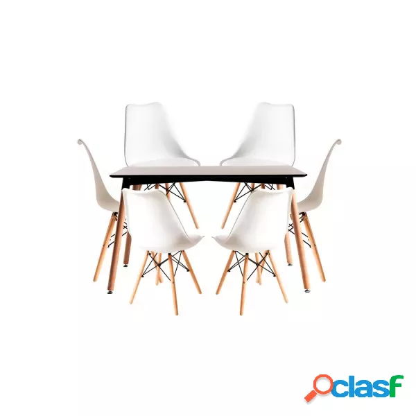 RegalosMiguel - Conjunto Mesa Tower Rectangular 120 x 80 cm