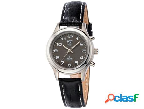 Reloj ETT ECO TECH TIME Mujer (Piel Genuína - Negro)