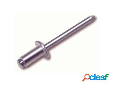 Remaches aluminio 4 x12 con vastago caja 500
