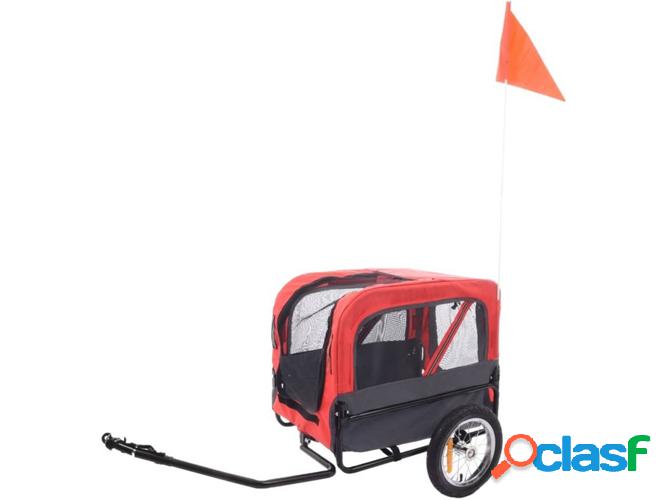 Remolque de Bicicletas para Perros FLAMINGO con Reflectores
