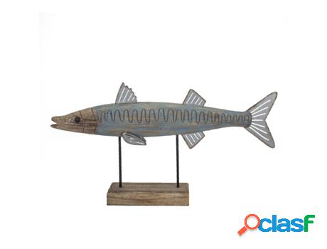 Signes Grimalt - Adorno Pez Gris de Madera | Figura Marinera