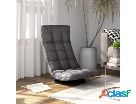 Silla VIDAXL Giratória (Gris - Tela - 90x54x80 cm)
