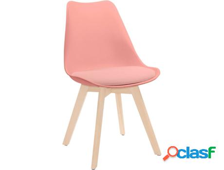 Silla de Comedor THINIA HOME Nórdico Rosa Salmón