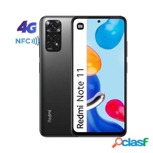 Smartphone Xiaomi Redmi Note 11 NFC 4GB/ 128GB/ 6.43'/ Gris