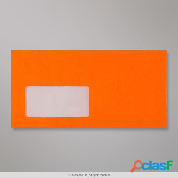 Sobre naranja neón con ventanilla de 110x220 mm (DL)