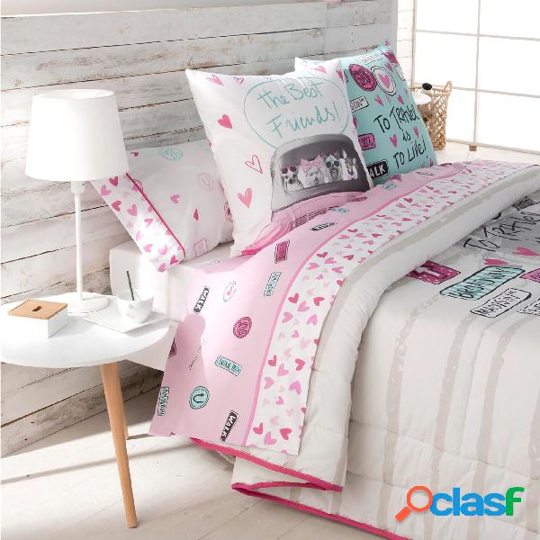 Tejidos JVR Juego de Sabanas 3 piezas Modelo Candy - Cama