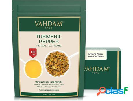 Tisana Cúrcuma Pimienta Té de Hierbas VAHDAM TEAS (200 g)