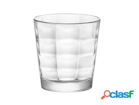 Vasos agua cube 24 cl bandeja 6