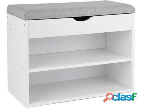 Zapatera HI (Blanco - Papel - 60 x 30 x 45 cm)