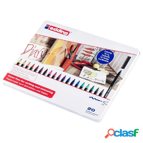 edding Rotuladores de colores Champion 20 uds mediano
