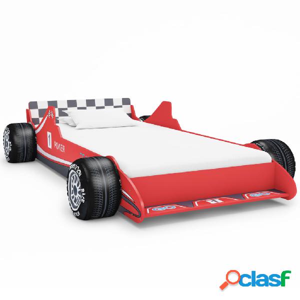 vidaXL Cama con forma de coche de carreras para niños