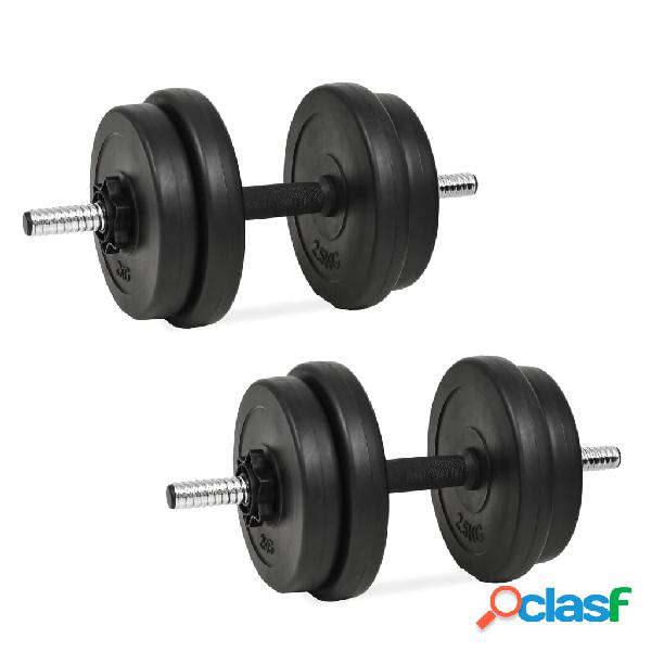 vidaXL Mancuernas con discos 40 kg