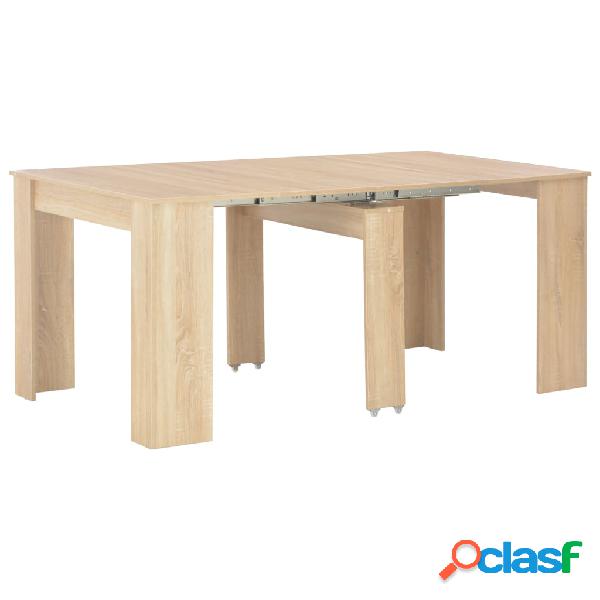 vidaXL Mesa de comedor extensible color roble Sonoma