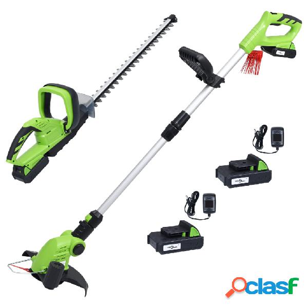 vidaXL Set de herramientas eléctricas de jardín sin cable