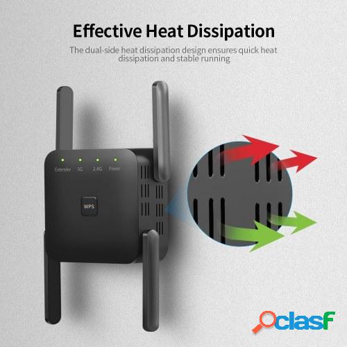 1200Mbps Dual Frequency 2.4G / 5G Wireless Repeater WiFi