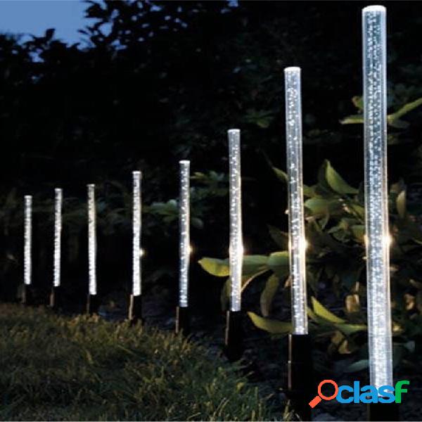 8 PCS Solar Luces de encendido Bubble White luz LED al aire