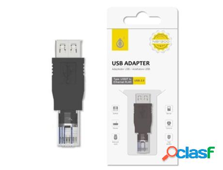 Adaptador Usb 2.0 A Ethernet Rj45 ONEPLUS Nb1300 Negro