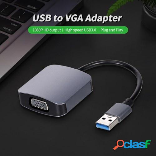 Adaptador de USB a VGA 1080P Ultra HD Adaptador de video