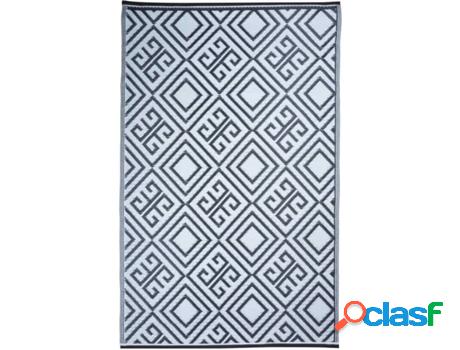 Alfombra de Exterior ESSCHERT con Gráfico (Blanco - 120x186