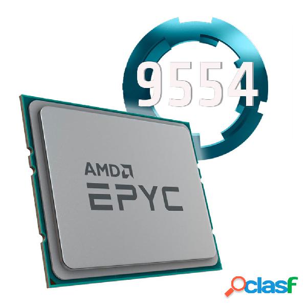 Amd epyc 9554 3.1ghz socket sp5. tray.