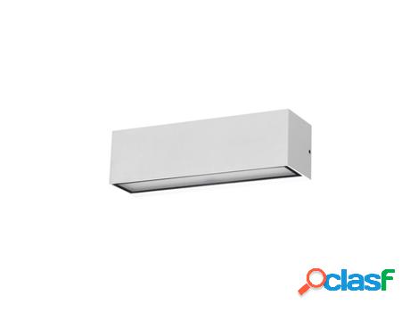 Aplique de Pared Exterior LEDKIA (Blanco - - 10 W - Aluminio