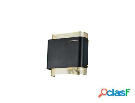 Aplique de Pared LEDKIA (Negro - - 6 W - Metal)