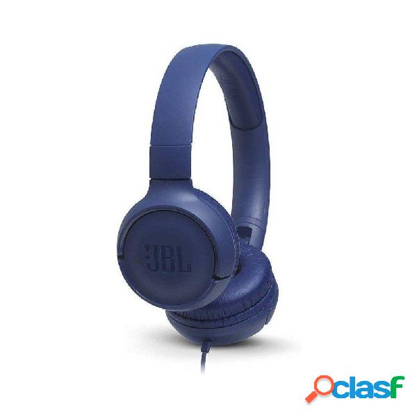 Auriculares JBL Tune 500/ con Micrófono/ Jack 3.5/ Azules