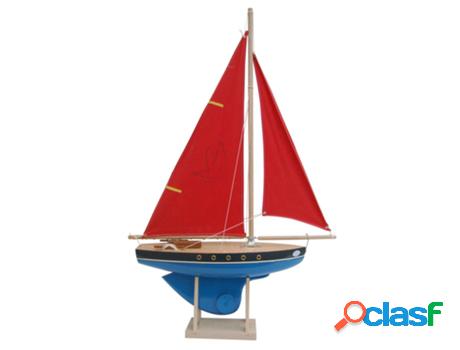 Barco TIROT (Madera - Azul - 35 cm)