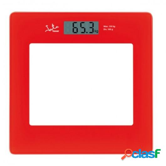 Bascula Baño Electrica 150Kg Rojo Jata Hogar