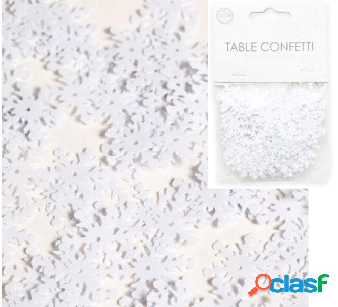 Bolsa de Confetti para mesa de Copos de Nieve Blanco de 14 g