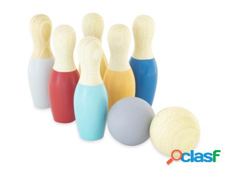 Bowling ULYSSE (Madera - Beige - 10 x 3.3 x 3.3 cm)