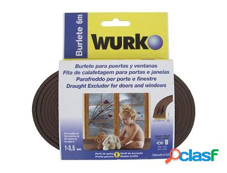 Burlete caucho perfil p6 marron