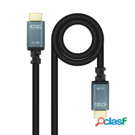 Cable Hdmi 2.1 Iris 8k A/m-a/m Negro 3