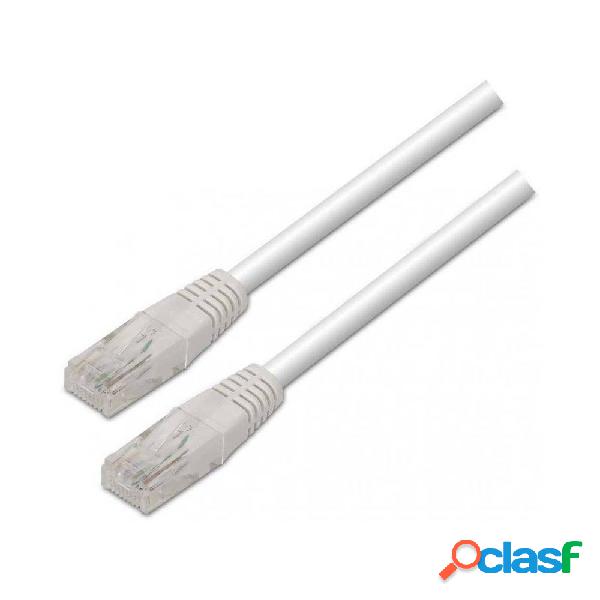 Cable de Red RJ45 UTP Aisens A133-0197/ Cat.5e/ 1m/ Blanco