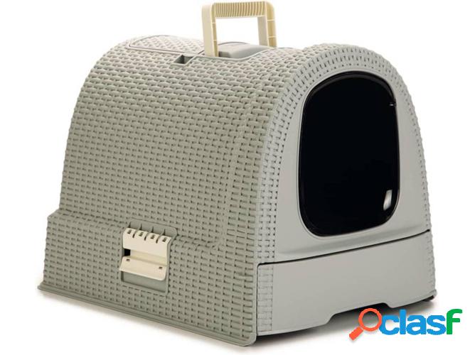 Caja de Arena para Gatos CURVER Gris (51x38.5x39.5cm)