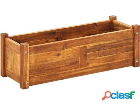 Cantero de Flores VIDAXL Alto de Madera (Castaño -