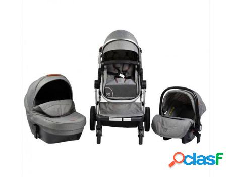 Carrito de Bebé Trio MONI Tres Piezas con Capazo Duro y